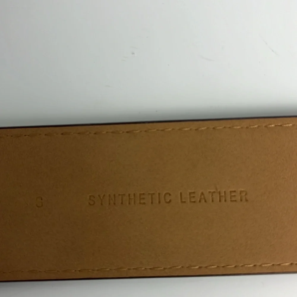Michael Kors Synthetic Leather Logo Belt Sz S